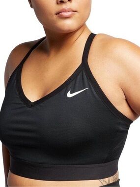 Nike Dri-Fit Indy Sports Bra | 2X
Black w/ Black Trim | Low-Impact
Sports Bra